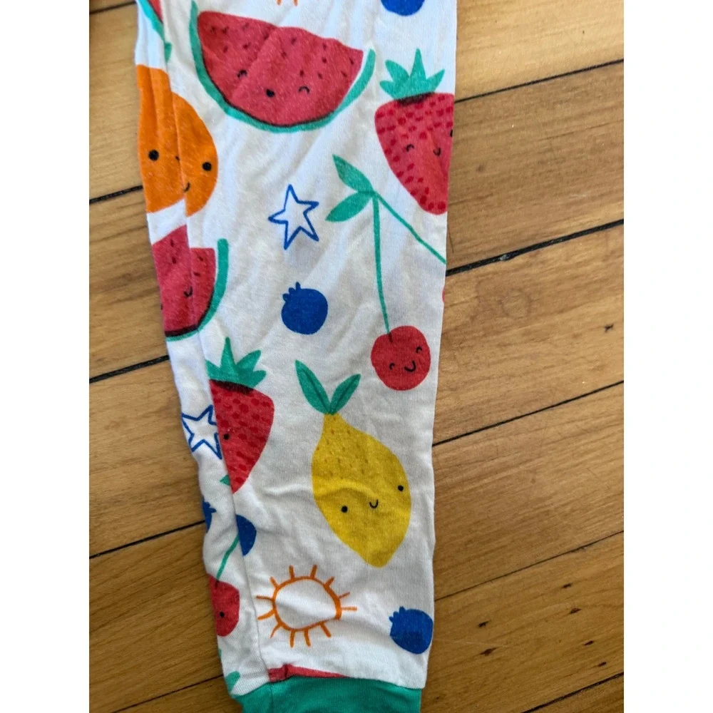 Little Sleepies Fruit Print Bamboo Pajama Pants Toddler 2T Multi Color Leggings